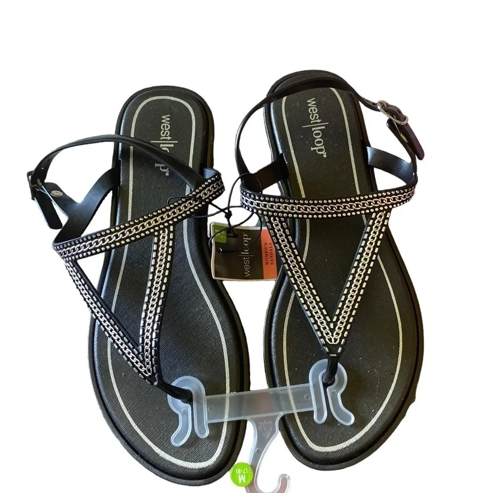 Women’s plastic pool beach sandal size Medium 7/8 new With Tag